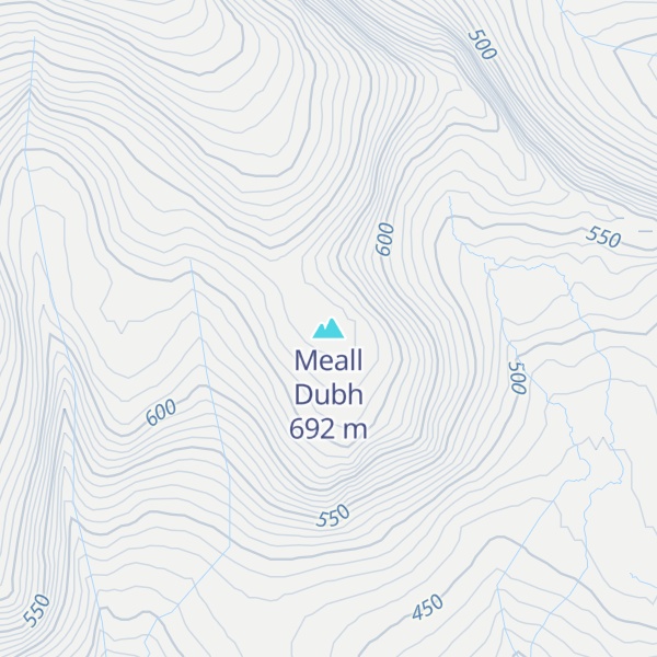 Map of Meall Dubh