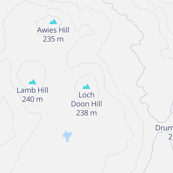 Map of Loch Doon Hill