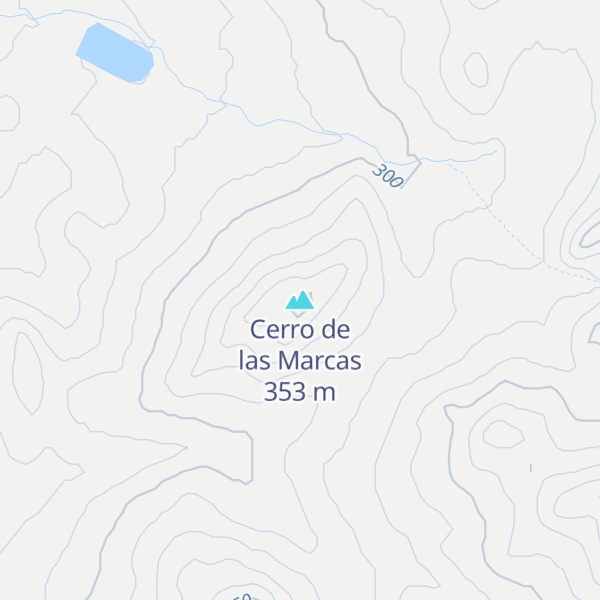 Map of Cerro de las Marcas