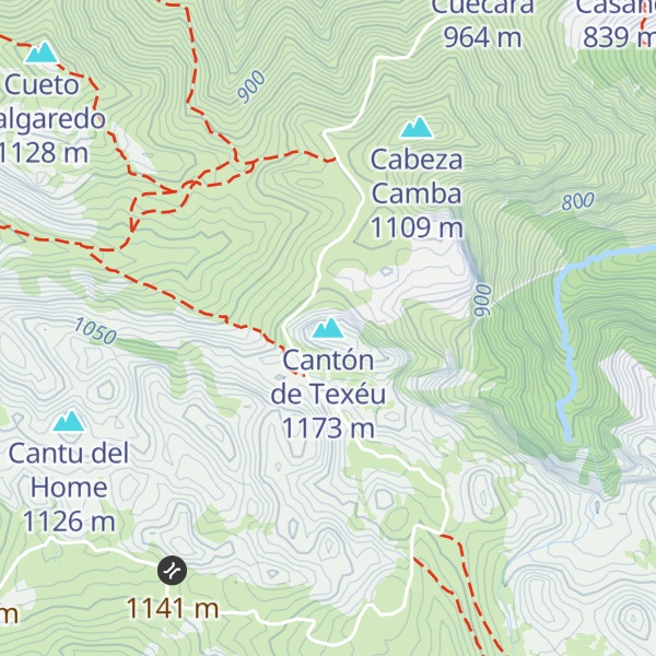 Map of Cantón de Texéu