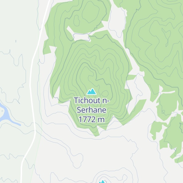 Map of Tichout n-Serhane
