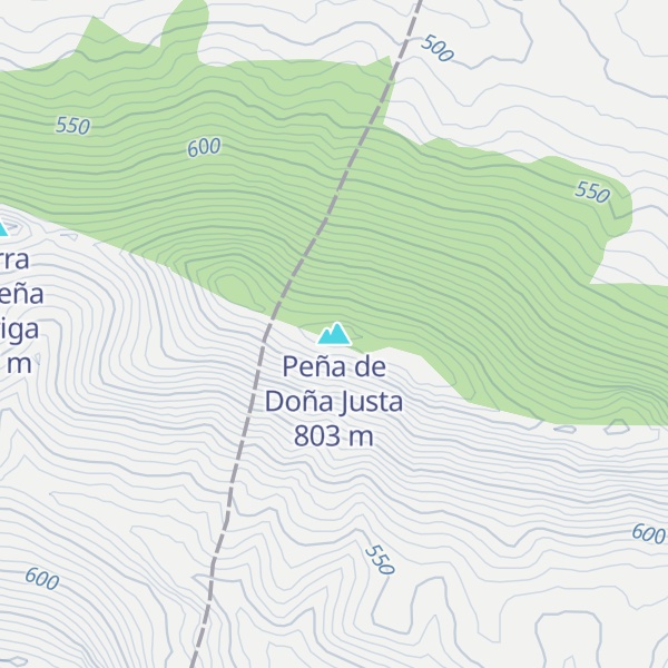 Map of Peña de Doña Justa