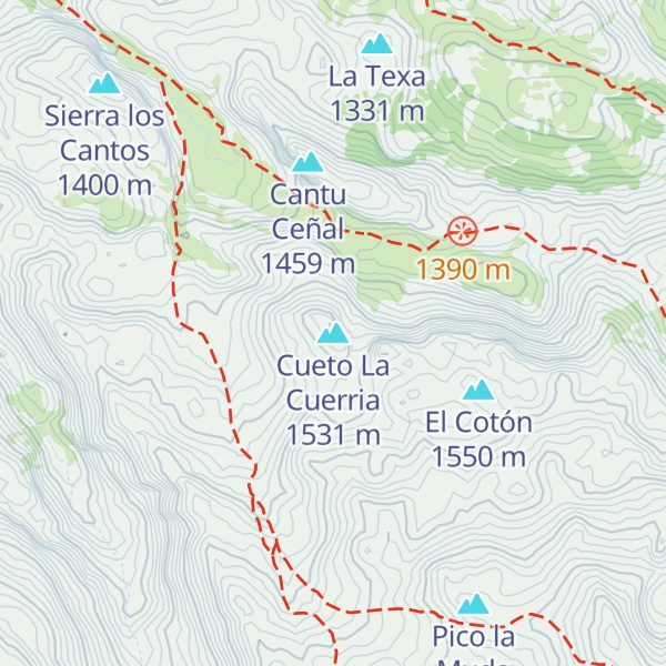 Map of Cueto La Cuerria