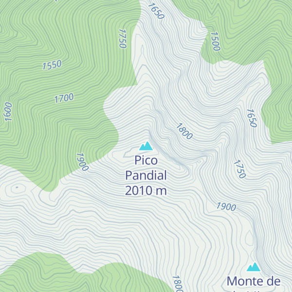Map of Pico Pandial