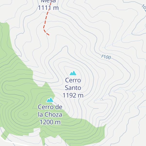 Map of Cerro Santo
