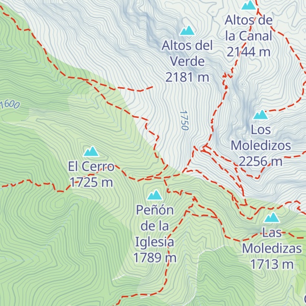 Map of Refugio del Frade