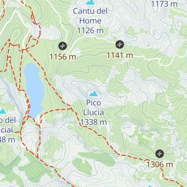 Map of Pico Llucia