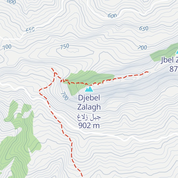 Map of Djebel Zalagh جبل زلاغ