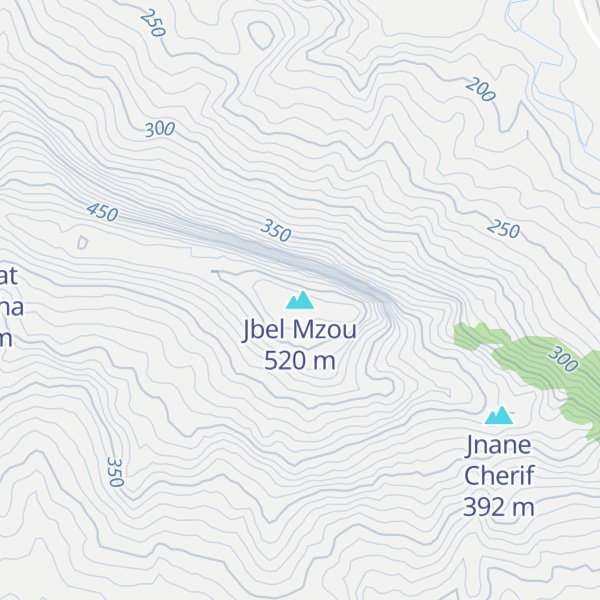 Map of Jbel Mzou