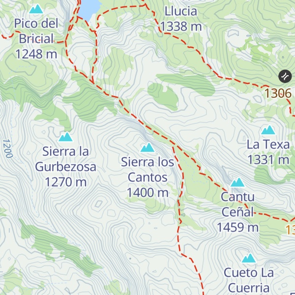 Map of Sierra los Cantos