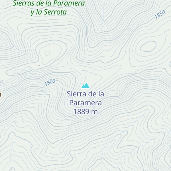 Map of Sierra de la Paramera