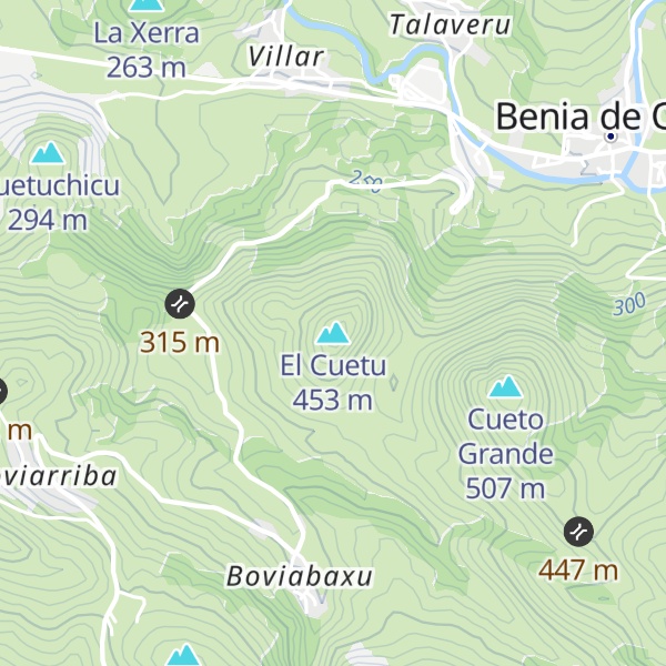 Map of El Cuetu