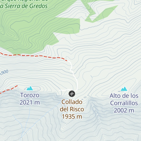 Map of Refugio de los Cervunales