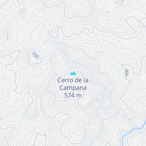 Map of Cerro de la Campana