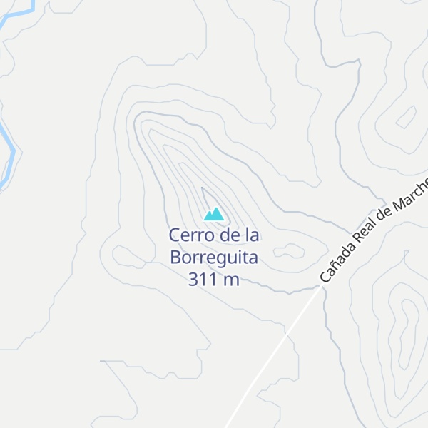 Map of Cerro de la Borreguita