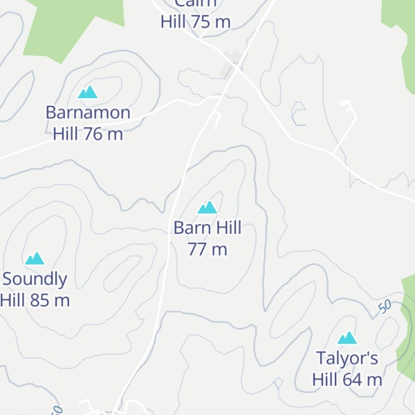Map of Barn Hill