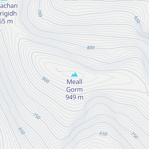 Map of Meall Gorm