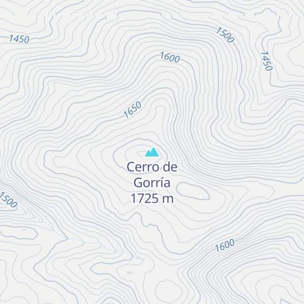 Map of Cerro de Gorría