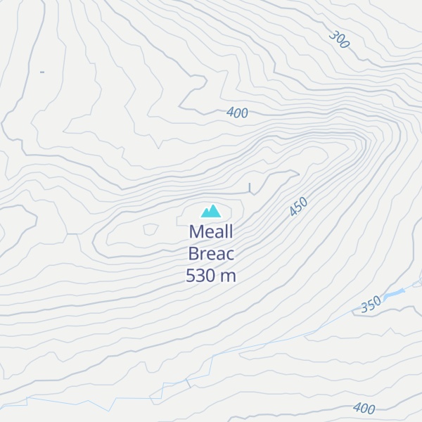 Map of Meall Breac