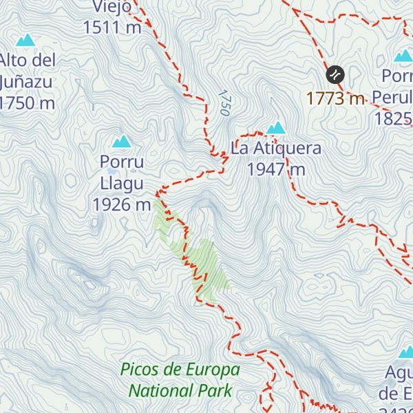 Map of Porru la Mazada