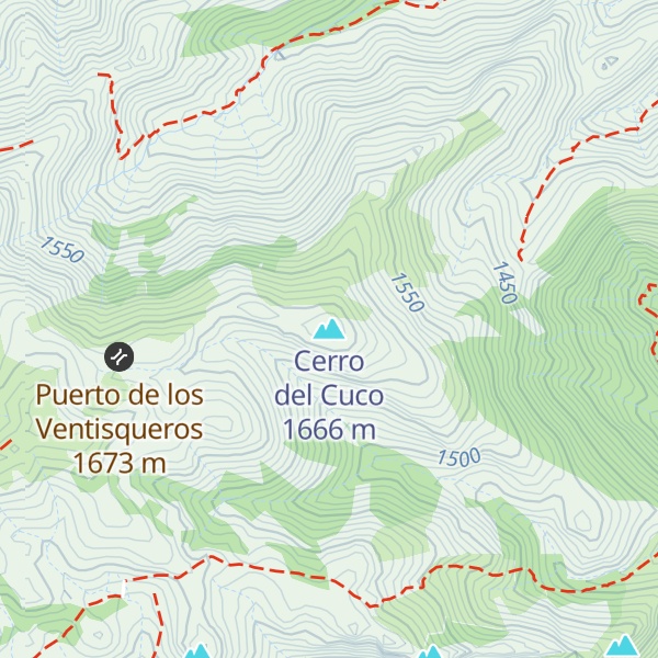 Map of Cerro del Cuco