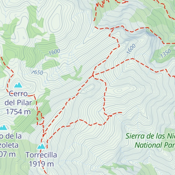 Map of Cerrete de los Valientes