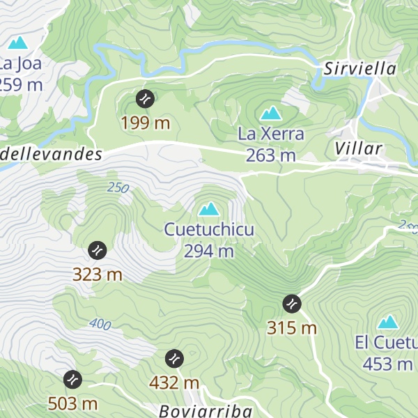 Map of Cuetuchicu