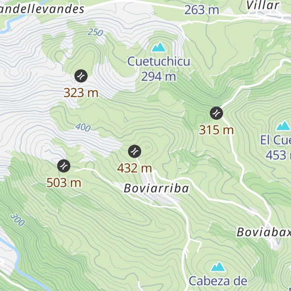 Map of Pico la Cruz
