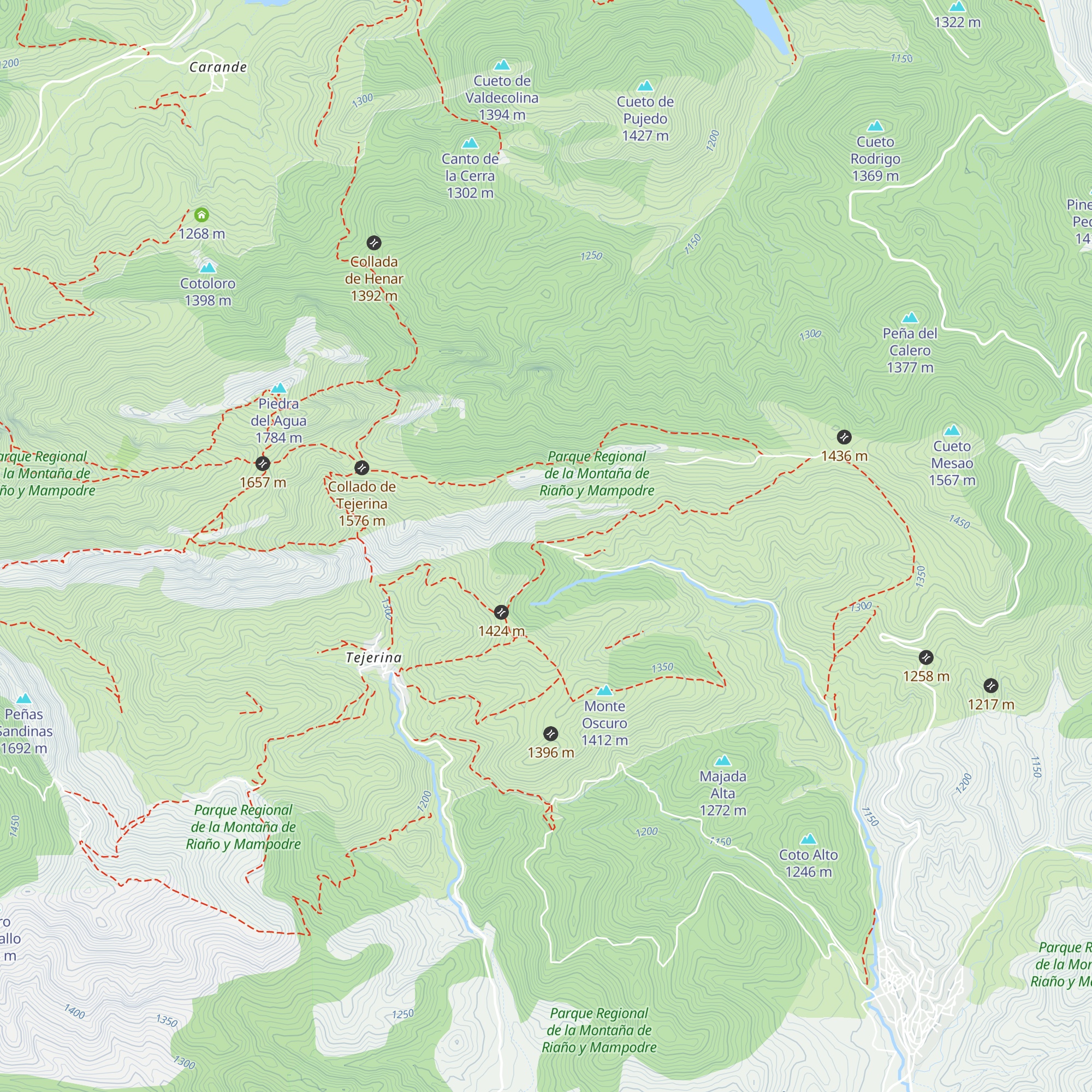 Refugio de Monte Oscuro map