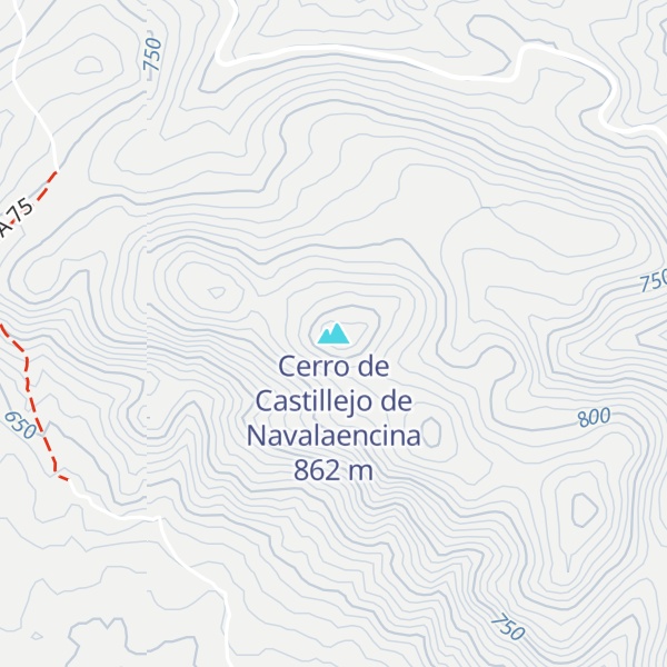 Map of Cerro de Castillejo de Navalaencina