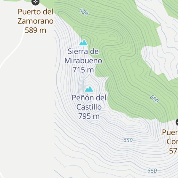 Map of Peñón del Castillo