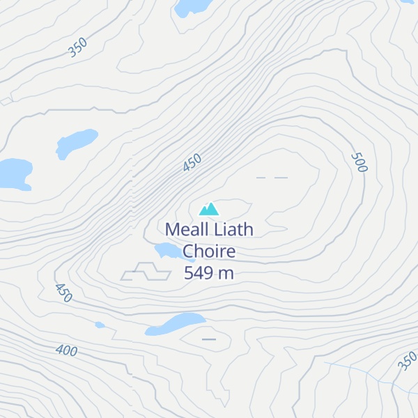 Map of Meall Liath Choire