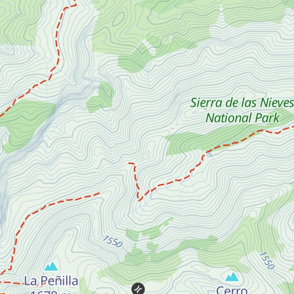 Map of Loma de la Chaparrera