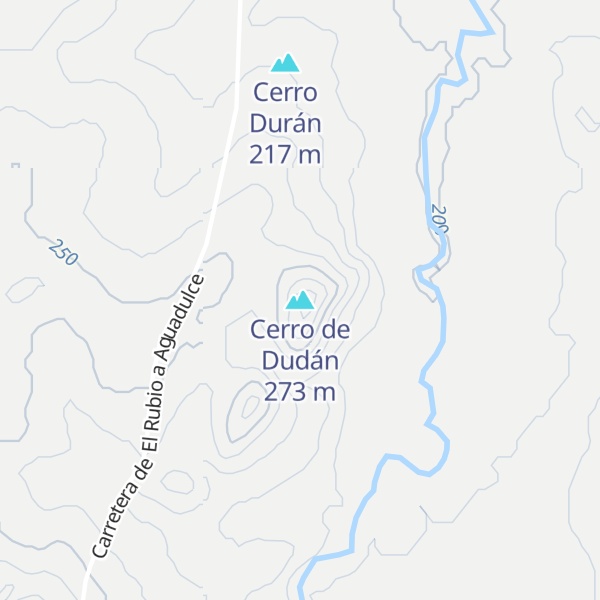 Map of Cerro de Dudán
