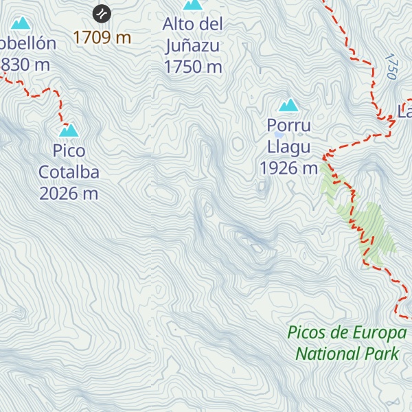 Map of Los Tres Poyones
