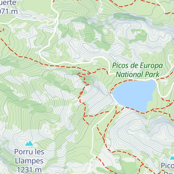 Map of Porra de Enol