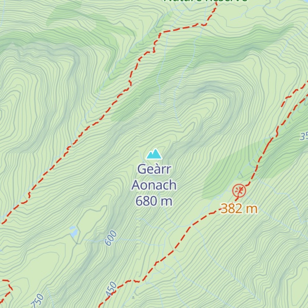 Map of Geàrr Aonach