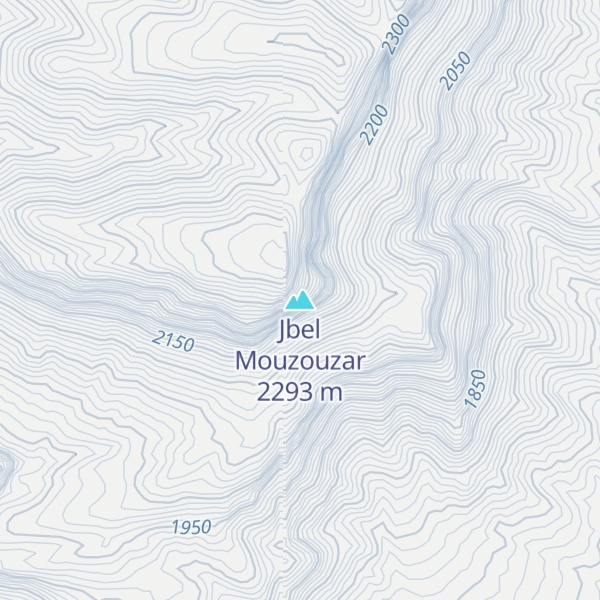 Map of Jbel Mouzouzar