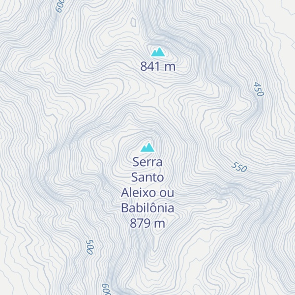 Map of Serra Santo Aleixo ou Babilônia