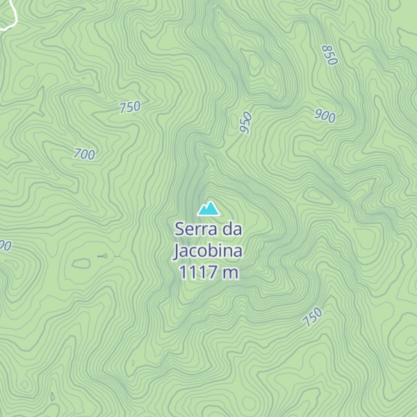 Map of Serra da Jacobina