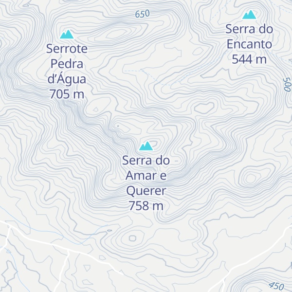 Map of Serra do Amar e Querer