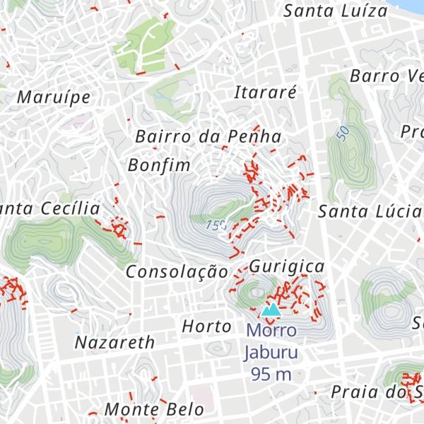 Map of Morro São Benedito