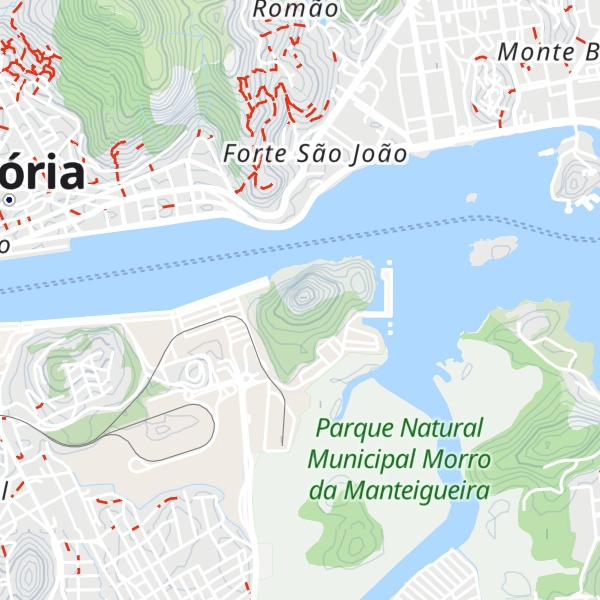 Map of Morro do Penedo