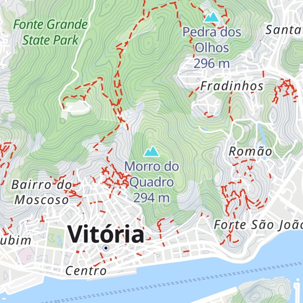 Map of Morro do Quadro