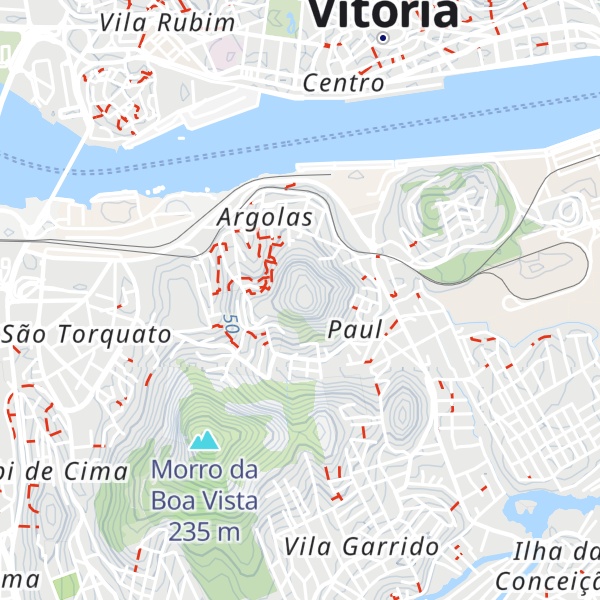 Map of Morro de Argolas