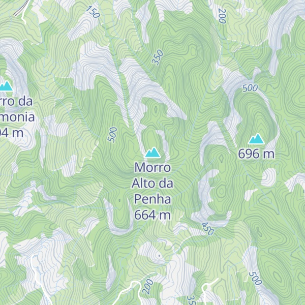 Map of Morro Alto da Penha