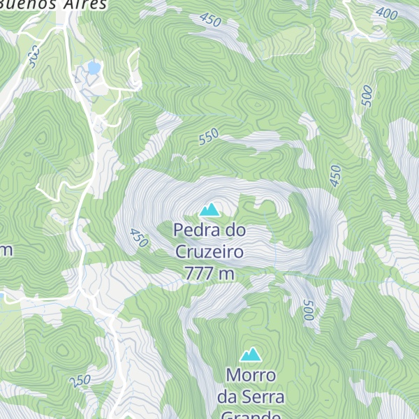 Map of Pedra do Cruzeiro