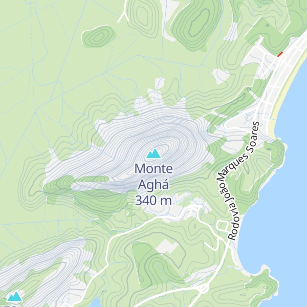 Map of Monte Aghá