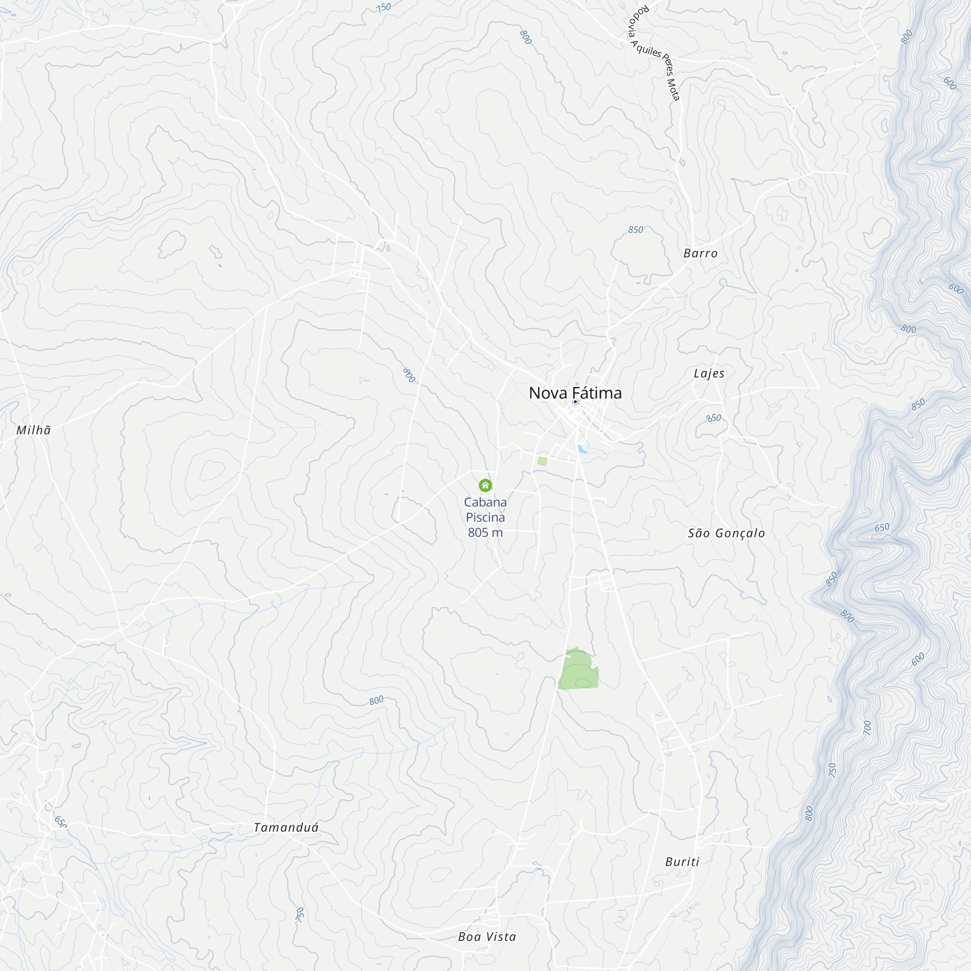 Cabana Piscina map