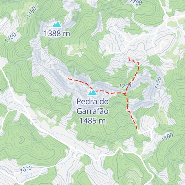 Map of Pedra do Garrafão